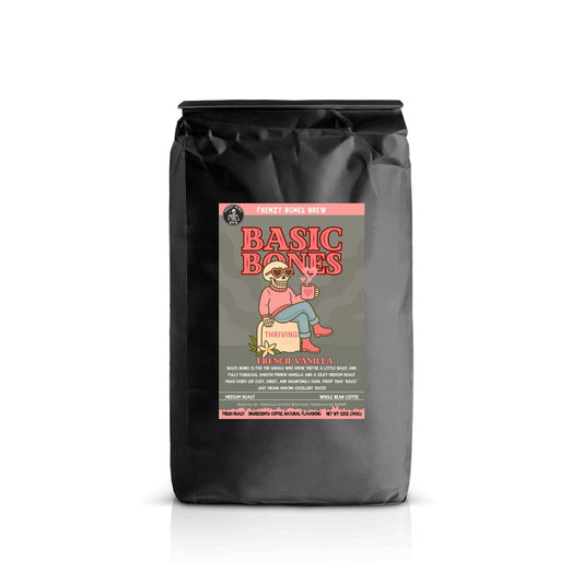 Basic Bones by Frenzy Bones — French vanilla medium roast coffee