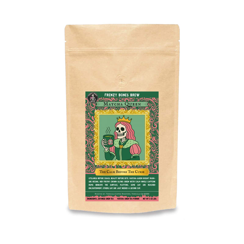 Frenzy Bones Matcha Queen – ceremonial Japanese matcha for calm energy
